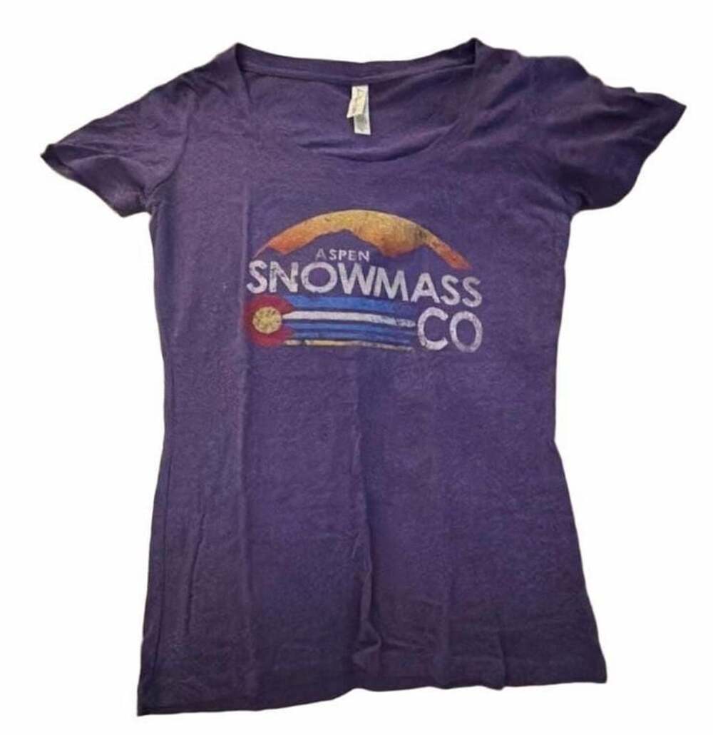 Live Love Ouray Aspen Snowmass CO Graphic T-Shirt Women's Size Medium
